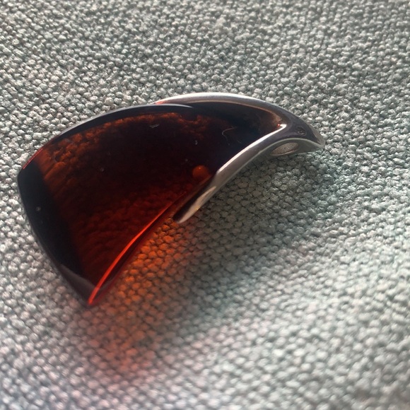 Amber and Sterling Silver Pendant - Picture 5 of 11